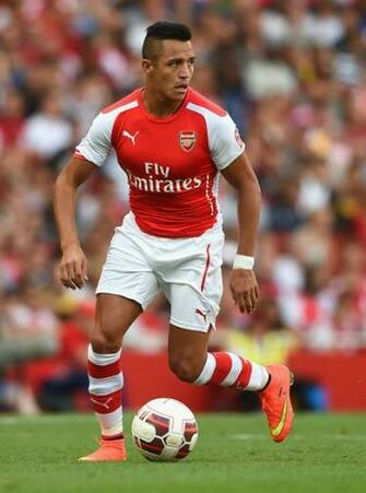 Arsenal V As Monaco In This Photo Alexis Sanchez Of