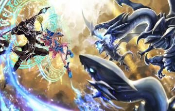 Wallpaper Dragon Anime Art Girl The Battle Yu Gi Oh Image