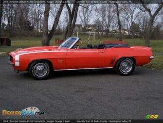 Chevrolet Camaro Rsss Convertible Hugger Orange Color Black HD