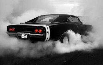 Rod Smoke Muscle Car Tuning Wallpaper