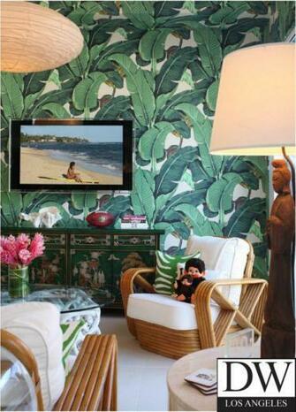 Beverly Hills Martinique Banana Leaf Wallpaper