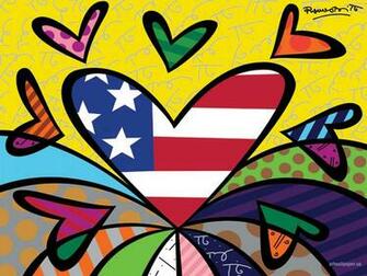 Romero Britto Art Wallpaper Background