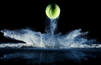 Sports Tennis Balls Reflection Wallpaper HD