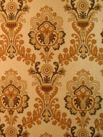 Orange Vintage Wallpaper