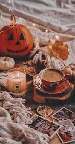 Cozy Autumn Aesthetic Idea Wallpaper iPhone