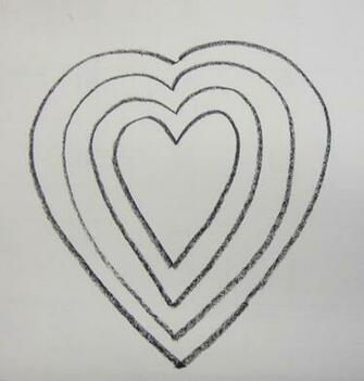 Art Paper Scissors Glue Warm Color Cool Hearts