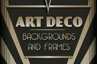 With This Collection Of Art Deco Inspired Background And Frames