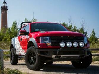 Roush Ford F Svt Raptor Muscle Truck Wallpaper Background