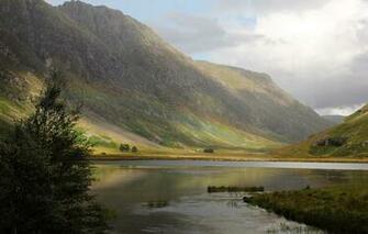 Wallpaper Nature Scotland Uk Highlands Mountains Trees
