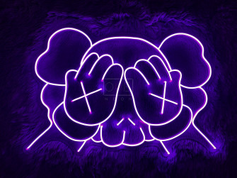 Kaws Head Led Neon Sign Signs Custom