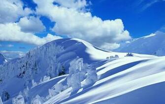Nature Snow Winter Mountains Hills Desktop Wallpaper