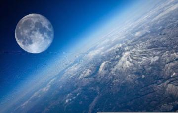 Wallpaper Space Moon Planet Earth Satellite Image For Desktop