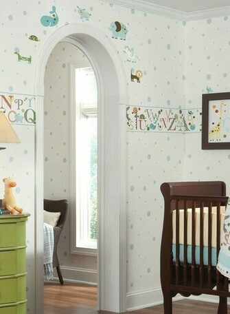 Nursery Wall Borders Alphabet Wallpaper From The Friends