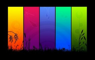 Rainbow Of Colors Wallpaper Stock Photos