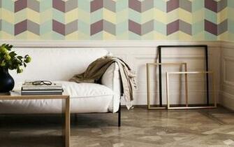 Modern Toile De Jouy Wallpaper