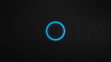 Blue Black Minimalistic Patterns Circles Techno Glow