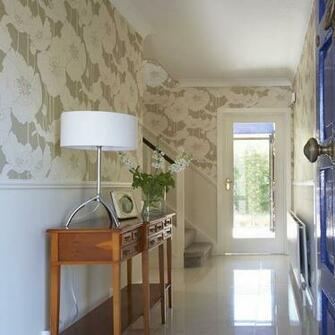 Gorgeous Entryways Clad In Wallpaper