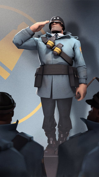 Team Fortress Soldier HD Wallpaper iPhone 5s Ipod
