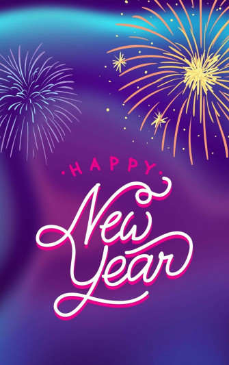 Happy New Year Phone Wallpaper