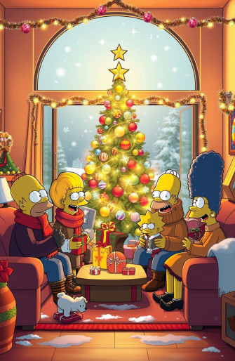 Simpsons Christmas Wallpaper
