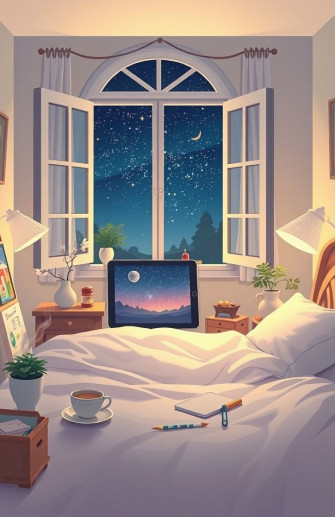 Lofi Anime Aesthetic iPad Wallpaper