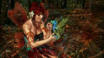 Awesome Autumn Fairy Wallpaper