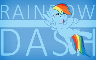 Mlp Wallpaper Minimalist Rainbow Dash By Matrixchicken