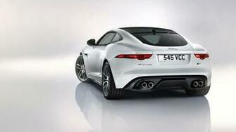 Jaguar F Type R Coupe White Wallpaper HD Car