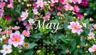 May Calendar Wallpaper