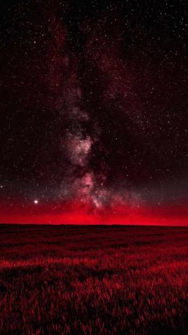 Red Space iPhone Wallpaper