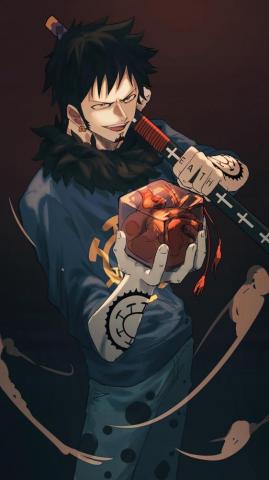 Trafalgar Law Heart One Piece 4k Wallpaper