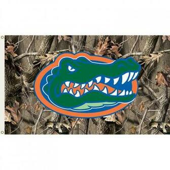 Florida Gators Team Flag With Realtree Camo Design 3ft