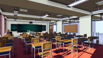School Classroom Wallpaper
