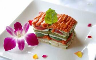 Vegan Raw Lasagna Wallpaper Photography