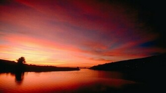 Dark Red Sunset Choice Wallpaper