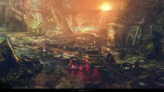 Fantasy Art Moba Video Games Sun Ancient The Godlike