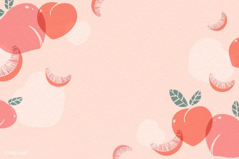 Peach Patterned Background With Design Space Vector Wallpaper