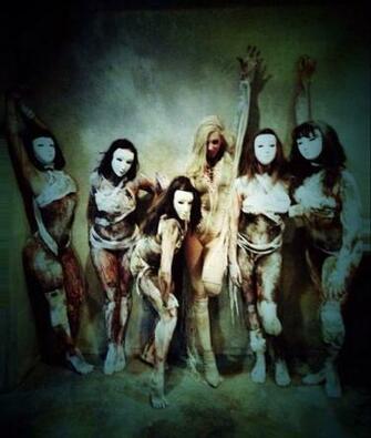 Maria With Her Blood Girls On Set Of Big Bad Wolf Video