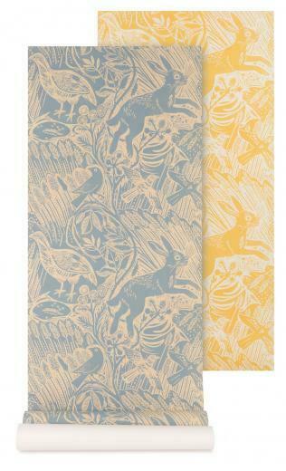 Harvest Hare Wallpaper By Mark Hearld For St Jude S