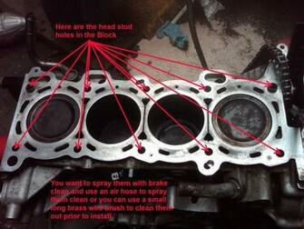 240sxone Tech Archive Sr20 Arp Head Stud Kit Install