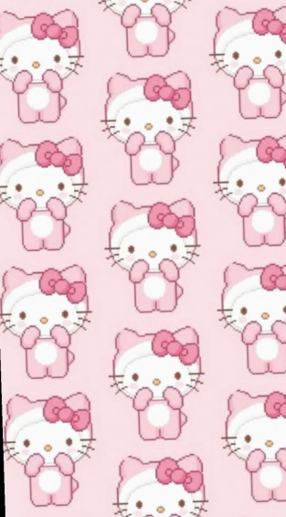 Small Cute Pink Hello Kitty Wallpaper