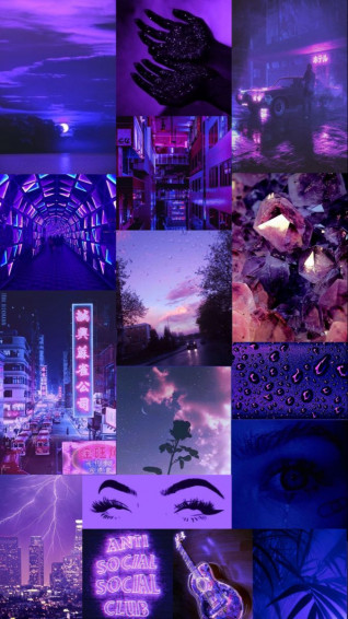 Aesthetic Purple And Blue Mood Board Aestheticedits