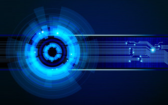 Neon Blue Aesthetic Wallpaper