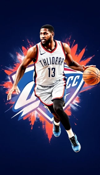 Paul George Oklahoma City Thunder Wallpaper