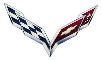 C7 Corvette Logo Metal