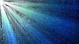 Data Stream Transfer Communications Abstract Circuit Board