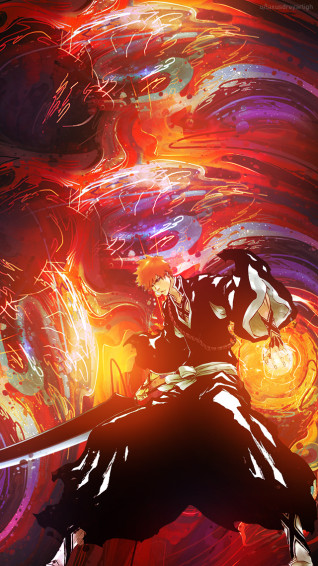 I Made A Ichigo Wallpaper For Mobile R Bleach