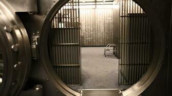 Security Safe Door Grille Steel Store Bank Design Wallpaper Background