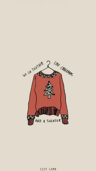 Christmas Aesthetic Wallpaper Sweater