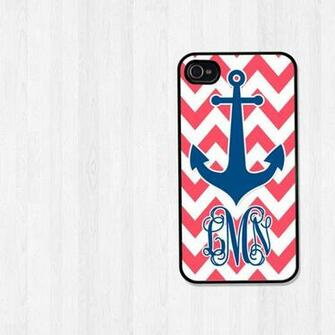 Monogram Cell Phone Cover Plastic Case Via